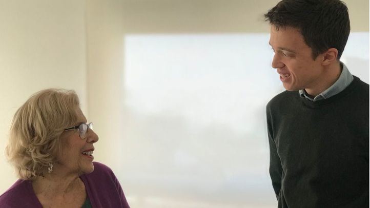 Manuela Carmena e Íñigo Errejón.