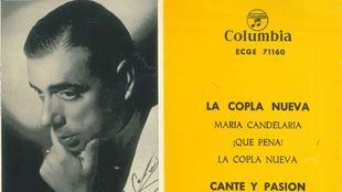 Portada de uno de los single de Manolo Caracol.