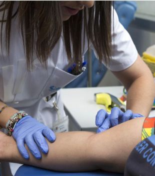 Las reservas de sangre 0+ y A+, en alerta amarilla