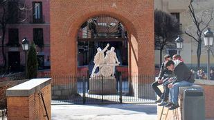 Plaza del Dos de Mayo en el barrio de Malasaña.