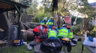 Muere electrocutado al contactar su podadora con el tendido eléctrico