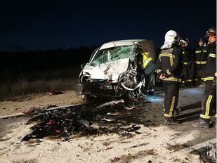 Un choque frontal deja dos heridos en Morata de Tajuña
