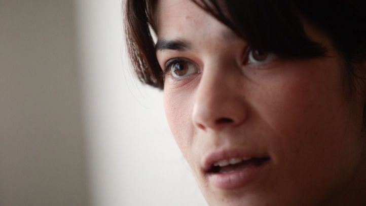 Isabel Serra, candidata de Podemos a la presidencia de la Comunidad de Madrid, en un momento de su entrevista con 'Madridiario'.