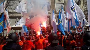 Un detenido en los incidentes entre trabajadores de Alcoa y la Policía