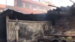 Extinguido un incendio en un patio interior de Torrejón de la Calzada