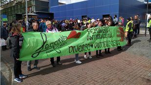 Manifestación contra Vox y los discursos de odio en Leganés.