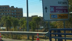 Acceso a la A-42 a la altura de Getafe.