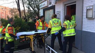 El corazón del herido estaba a punto de pararse cuando los sanitarios han actuado.