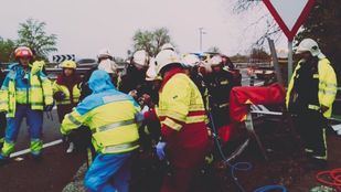 Heridas dos personas en un accidente en Fuentidueña del Tajo