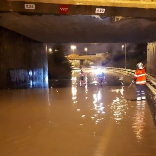 Inundaciones y caída de árboles por el viento y la lluvia