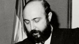 Luis Roldán en la toma de posesión como Director General de la Guardia Civil.