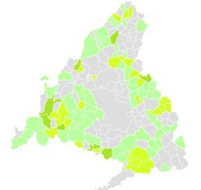 Vox, primera fuerza en nueve municipios madrileños