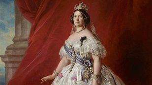 La reina Isabel II, retratada por Franz Xaver Winterhalter.