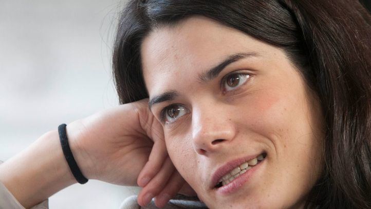 La candidata de Unidas Podemos a la Presidencia de la Comunidad de Madrid, en un momento de su visita a la Terraza de Gran Vía de 'Madridiario'.