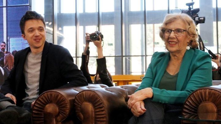 Íñigo Errejón y Manuela Carmena.