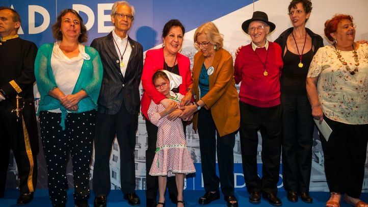 Los premiados con las Medallas de Oro de Madrid.