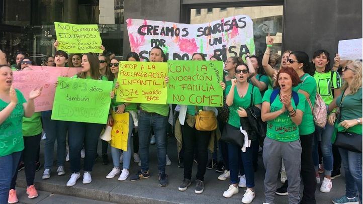 Huelga de los trabajadores del primer ciclo de Educación Infantil.