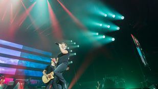 Pablo Alborán, exultante sobre el escenario