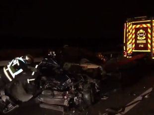 Tres heridos tras una colisión en Perales de Tajuña