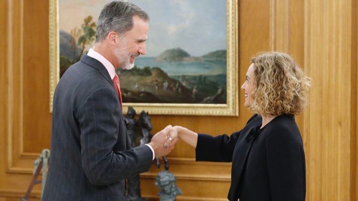 La presidenta del Congreso de los Diputados, Meritxell Batet, presentó la lista de representantes designados por los grupos políticos al Rey Felipe VI.