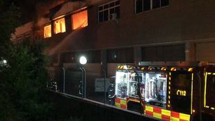 Arde una nave en San Sebastián de los Reyes