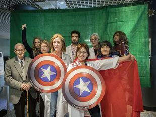 Los 'superhéroes' de La Paz celebran el Día Nacional del Donante de Órganos