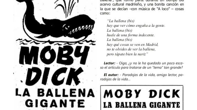 Anuncio de Moby Dick