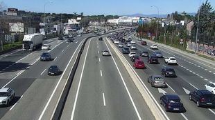 La vía de servicio de la A-6 a la altura del Arroyo de Peregrinos sufrirá cortes de tráfico desde el lunes