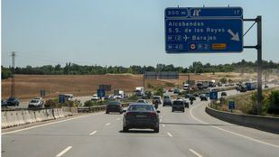 Las obras de mejora de la A-1 reducen un carril en la Avenida de la Transición Española de Alcobendas