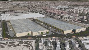 Recreación de la nueva plataforma logística que se está construyendo en Villaverde.