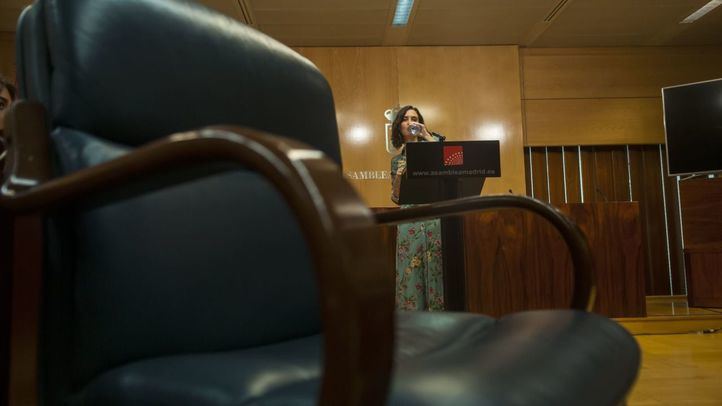 La candidata del PP a la Presidencia de la Comunidad de Madrid, Isabel Díaz Ayuso, en la rueda de prensa ofrecida para responder a las exigencias de Vox.