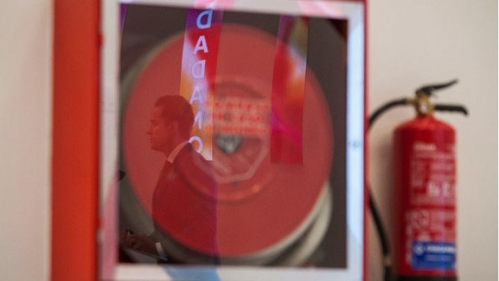 El líder de Cs en la Comunidad de Madrid, Ignacio Aguado, en la sede del partido.