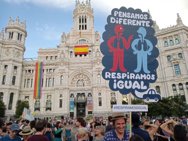 Manifestación en defensa de Madrid Central.