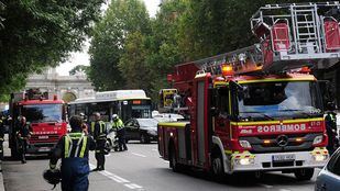 Intervención de los Bomberos del Ayuntamiento de Madrid.