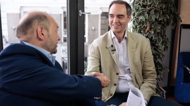 El secretario general de Escuelas Católicas de Madrid, José Antonio Poveda, en la Terraza de Gran Vía.