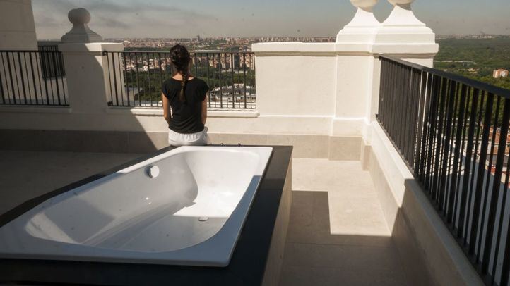 Vistas de Madrid desde la terraza de una de las habitaciones.