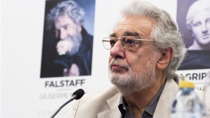 Plácido Domingo, en la rueda de prensa ofrecida para anunciar el cierre de temporada del Teatro Real.