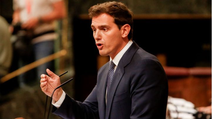 Albert Rivera en su intervención en el Congreso en la jornada de investidura.