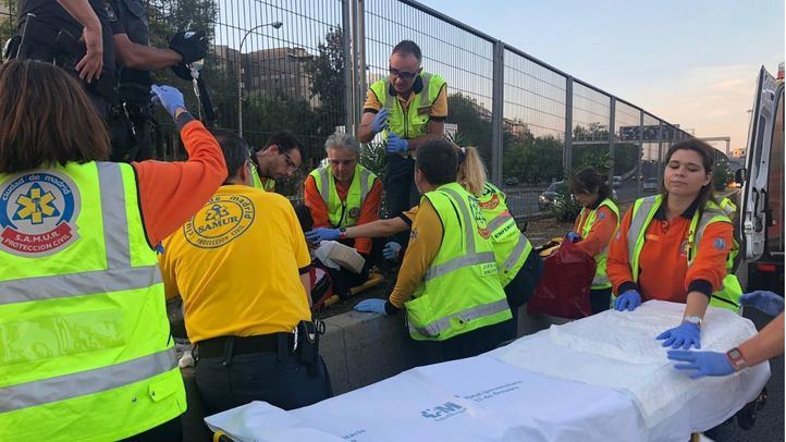 Un hombre fue atropellado a la altura del Puente de Vallecas tras cruzar indebidamente la M-30.