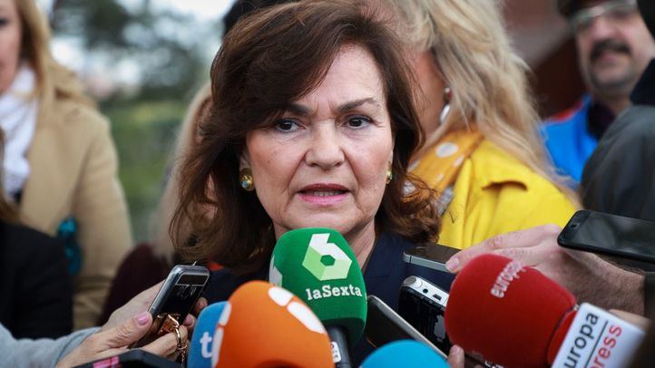 Carmen Calvo, vicepresidenta del Gobierno en funciones.