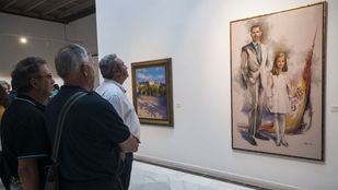 El pintor Ricardo Sanz expone su obra en la Casa de Vacas en el Parque del Retiro.