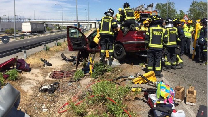 Accidente mortal en la M-45.