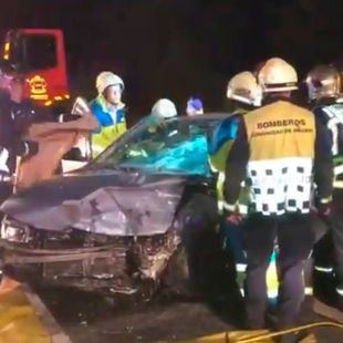 Un choque frontal en la M-601 deja dos heridos en Collado Mediano