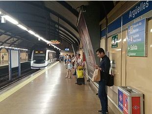 Más amianto en los andenes de la línea 6 en Argüelles