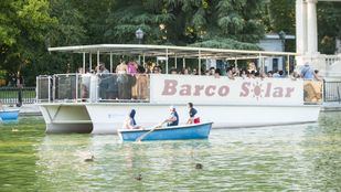 Barcas en el estanque de El Retiro.