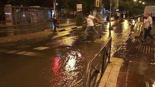 Inundaciones y caídas de ramas: las consecuencias de la tormenta de granizo