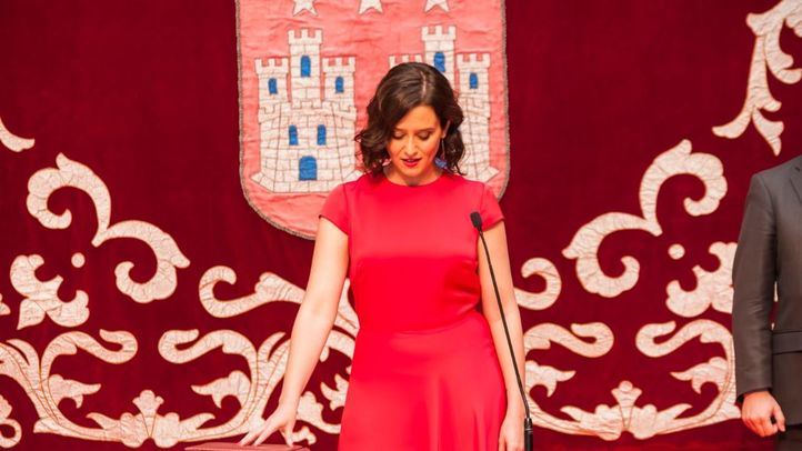 Isabel Díaz Ayuso, en su toma de posesión como presidenta de la Comunidad de Madrid