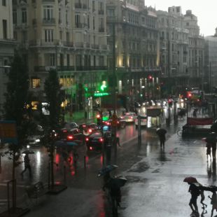 La lluvia continuará este martes