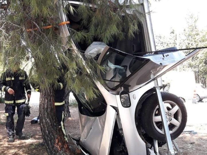 Imagen del accidente de tráfico de Las Rozas