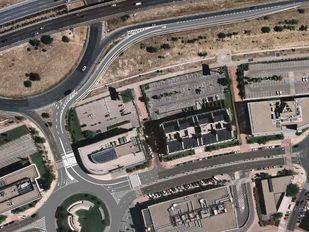 Recreación de cómo mejorará el Ayuntamiento de Alcobendas la conexión de la Avenida de Bruselas con la A-1.